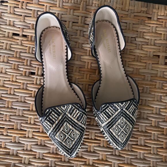 Isaac Mizrahi NWOT Textured Point Toe Flats - Picture 1 of 4